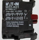 EATON MOELLER  M22 K01 22MM  NC Push Button Contact Block  M22-K01  M22-K01Q
