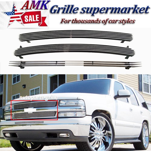 Fits 9902 Chevy Silverado 1500/0006 Tahoe/Suburban Billet Grille