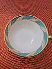 Vintage Lenox Bellevue Sea Green Pattern Flat Cup with Handle & Saucer Set — photo 8