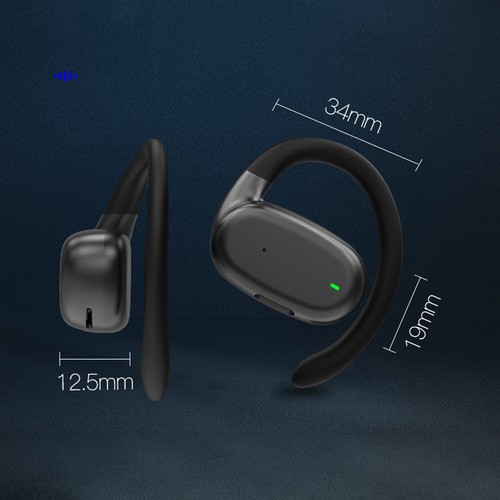 Cuffie vivavoce Cuffie stereo leggere per attività sportive (nero) - Zdjęcie 11 z 11