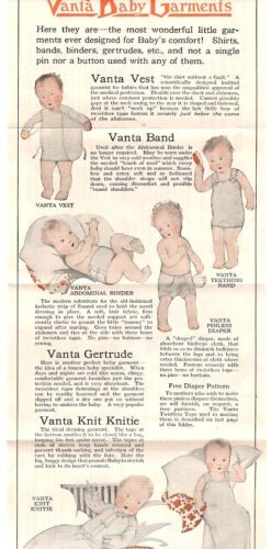 VANTA BABY KLEIDUNG ~ Vintage Verkaufsbroschüre - Bild 2 von 2