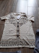 Bagoraz Creme T-Shirt, Neu Gr. 44 Wert 35€
