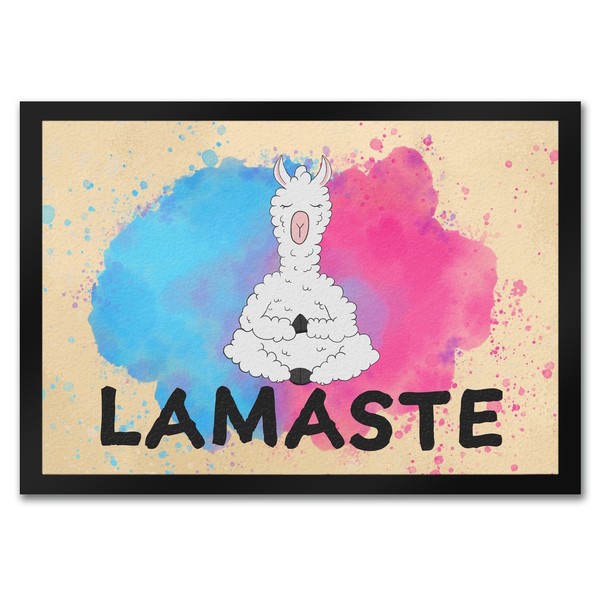 Lamaste FußMatte In 35X50 Cm Mit Lama In Meditation-image