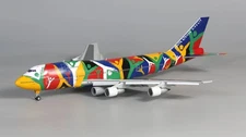 SQ Wings South African Airways 747-300 FD 5 Engine ZS-SAJ Diecast 1/200 AV Model