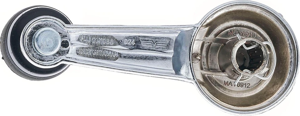 Nuevo juego de 4 piezas manivela ventana manual cromo con perilla negra 65-96 modelos GM Foto 3 de 4