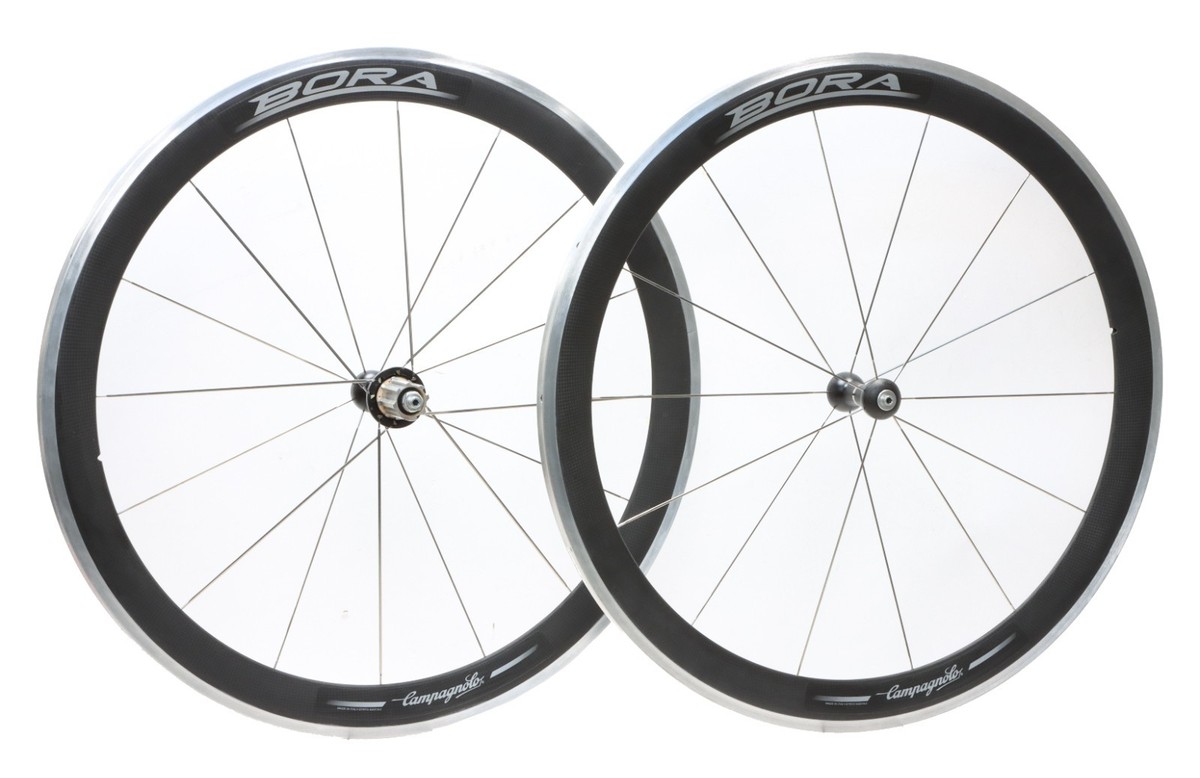 Campagnolo Bora Carbon/Alloy Tubular Wheelset Campy Freehub RIM QR