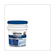 Rust-Oleum 4.75 Gallon 301994 Elastomeric Roof Coating, 710 White Paint
