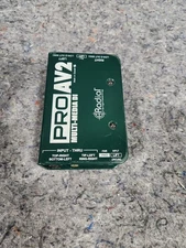 Radial ProAv2 PRO AV2 Stereo Multimedia Direct Box DI with RCA 1/4" 3.5mm XLR