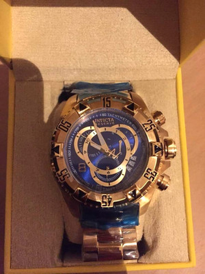 Invicta Reserve Excursion - Touring Edition - 6469 - 52mm - goldblaues Zifferblatt