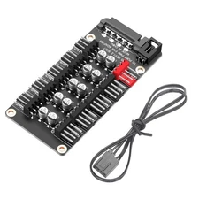 10 Step PWMs PC Fan Speed Governor Automatic Temperature Control