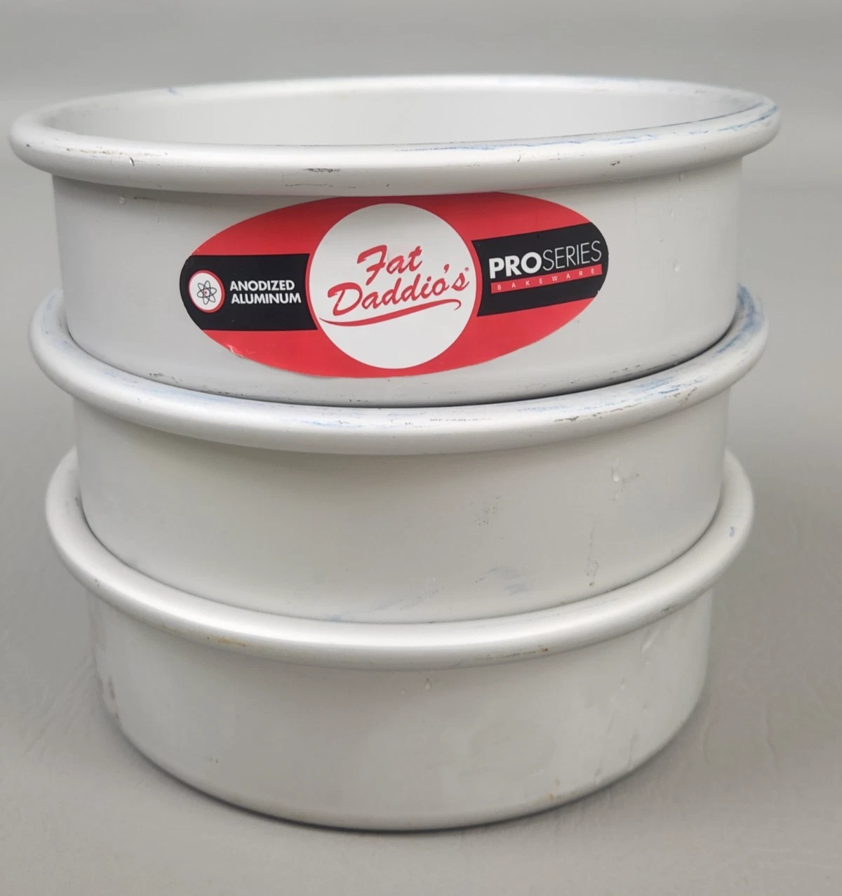 Set of 3 Fat Daddio's Pro Series Anodized Aluminum Round Cake Pan 6" x 2"
Opens in a new window or t