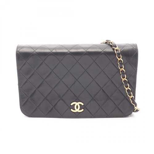 CHANEL Matelass Full Flap Push Lock Shoulder Bag Lambskin (Sheep Leather) Women