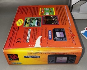 SNK NeoGeo Pocket Color Box Manuals & Tray ONLY (Stone Blue) No Console Included