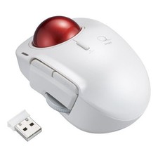 Nakabayashi Digio2 Wireless Trackball Mouse 5 Button Laser White MUS-TRLF184W