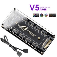 5V 3-Pin ARGB RGBW Cable for ASUS SYNC AURA RGB 10 Hub Splitter SATA Power Cable