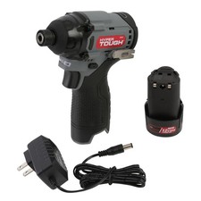 Hyper Tough 12V Max* Lithium-Ion Cordless Brushless Impact Driver with 1.5Ah Bat