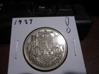 1937 - Canada half dollar - Silver - Canadian 50 cent