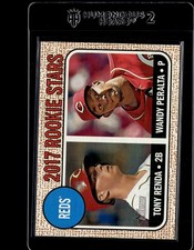2017 Topps Heritage #69 Reds 2017 Rookie Stars Tony Renda/Wandy Peralta RC