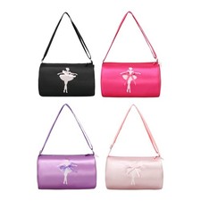 Cute Ballet Dance Bag Comfortable Ballerina Pattern Sweet for Gym Gymnastics