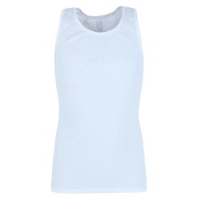 Fruit of the Loom Boys White Tank Top A-Shirts 5 Pack, S, Small,