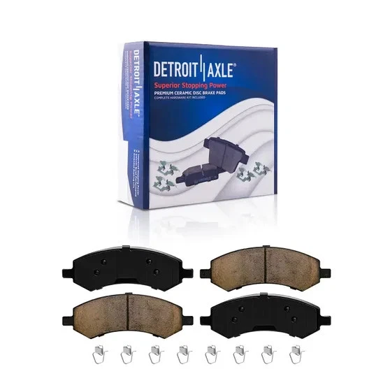 Front & Rear Drilled Rotors + Brake Pads for Dodge Ram 1500 Durango Chrysler.. - Image 4 of 4