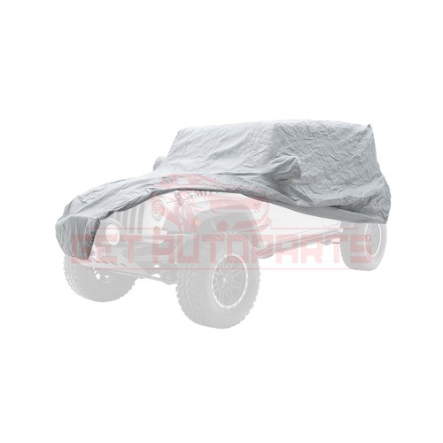 Smittybilt Car Cover Water Resistant Gray for Jeep CJ7 & Wrangler 76-06 - Picture 2 of 3