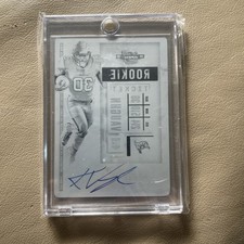 2020 Panini Contenders KeShawn Vaughn Rookie Ticket  Printing Plate One Of One