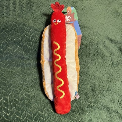New Bark Box   Frank N. Footer   Dog Toy Extra Large Sz Hotdog Grilling Camping