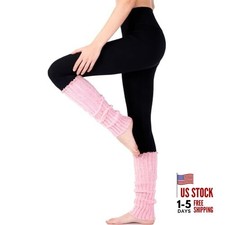 Leg Warmers Light Pink Legwarmers Ballet Ribbed Knit Leg Warmers for Dance,