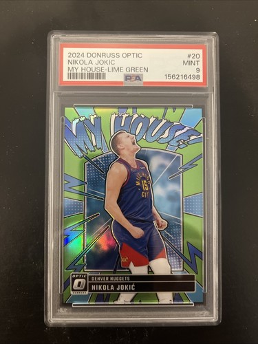 Nikola Jokic [Lime Green] #20 2024 Panini Donruss Optic My House card