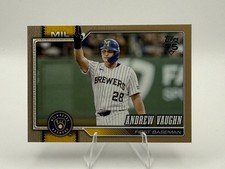 2026 Topps Series 1 Andrew Vaughn #303 Gold /2026 Milwaukee Brewers