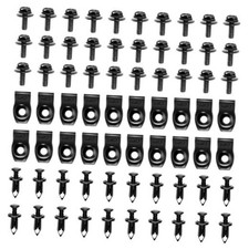 70PCS Engine Under Cover Splash Shield Guard Body Bolts Bumper Fender Liner