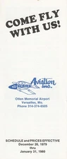 Gromer Aviation timetable 1979/12/26