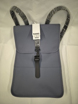 RAINS Backpack Mini River Blue Waterproof Bag Unisex   New With Tags