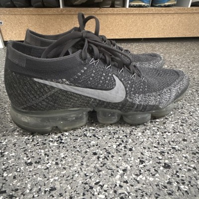Nike Air VaporMax Flyknit Gray Breathable Lace Up Men's Running Sneakers NO BOX 