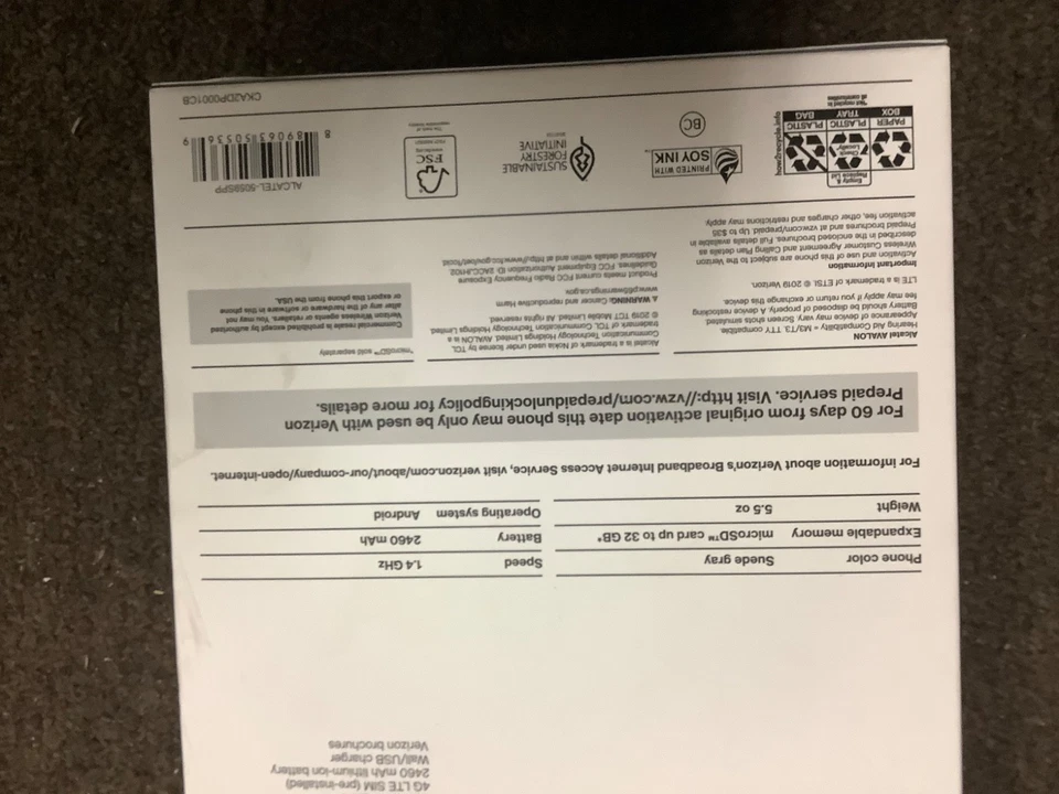 Alcatel Avalon V 5059S Black 16GB 4G LTE Verizon Locked Android SmartPhone - Image 2 of 2