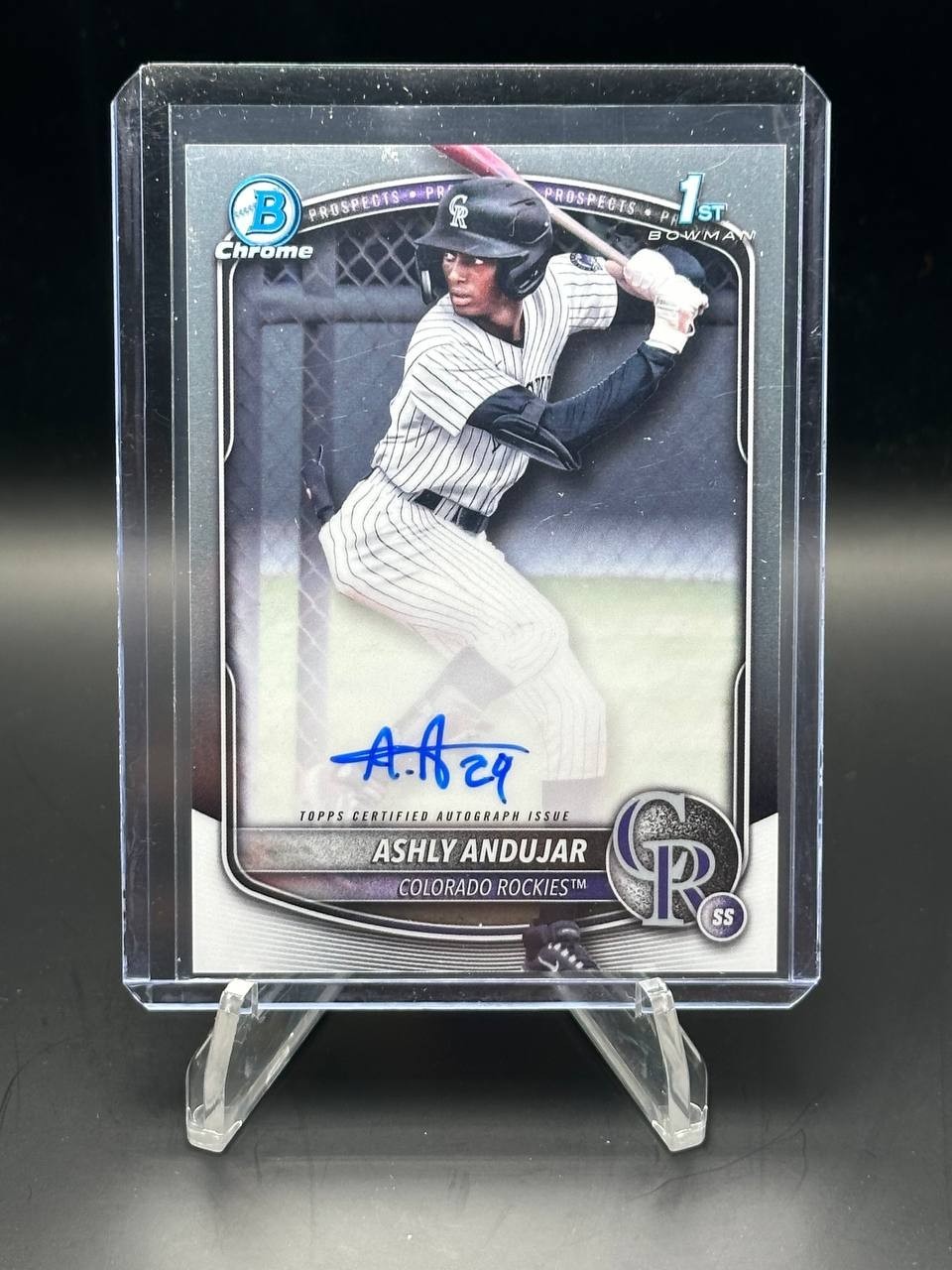 2025 Bowman Chrome ASHLY ANDUJAR 1st Bowman Auto Rockies  #CPA-AA