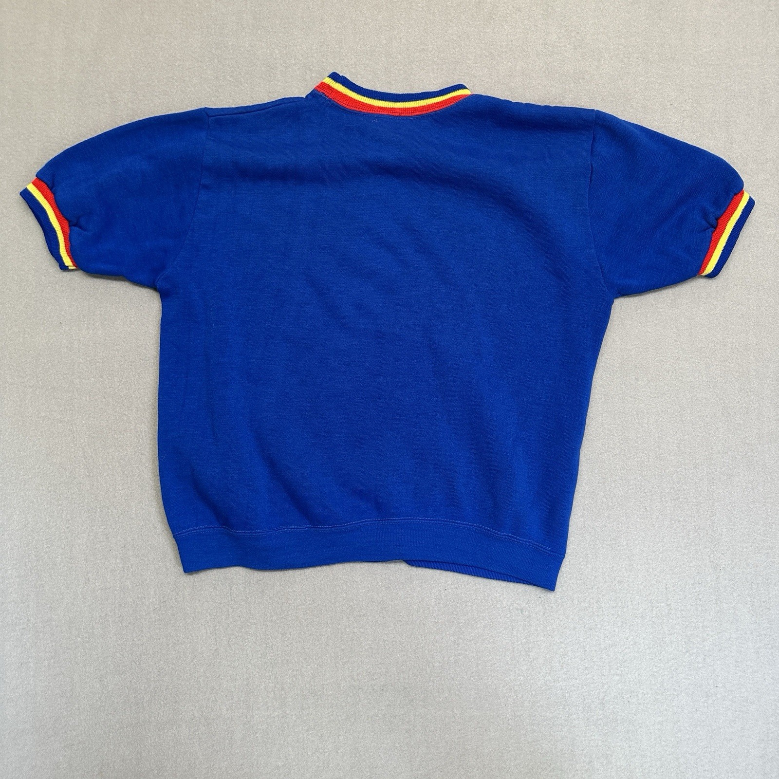 Vtg 60s Mock Neck Sweatshirt Short Sleeve Akom Tag La… - Gem