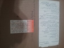 STEVIE NICKS MUSIC CRITIC SONG LISTS $150 SHORELINE 86 + COMP TICKET NMINT 8x4 