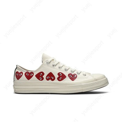 Converse Comme Des Garcons Play X Chuck 70 Low Top Multi Heart 162975C