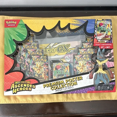 🔥🔥Pokémon TCG Mega Evolution—Ascended Heroes Premium Poster Mega Lucario ex - Image 1 of 4
