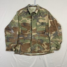 VINTAGE US Army BDU Jacket Mens Medium Short Woodland Camo Combat Utility 90s