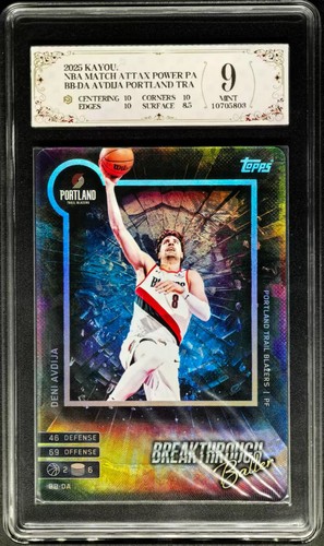 2025 KAYOU TOPPS Deni Avdija BB-DA PCG 9 (SAME AS PSA 9)