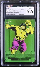 2024 Marvel Metal Avengers Hulk High Series #158 Green PMG (OMEGA) Mint + 9.5