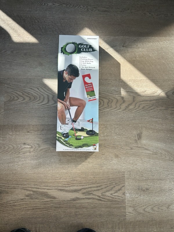 GOODLY SPORTS Golf Club Putting Green Toilet Game NEW