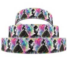 1 INCH 25mm Princesses GROSGRAIN RIBBON Hair Bow Supplies Princess