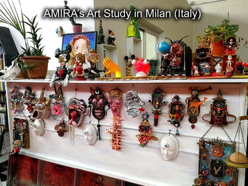 arte contemporanea assemblage scultura pop art pittura collage brutalist maiale - Picture 13 of 23