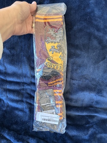 NEW Bioworld Harry Potter SOCKS - Knee High Gryffindor  Burgundy& Yellow 9-11 - Picture 6 of 7