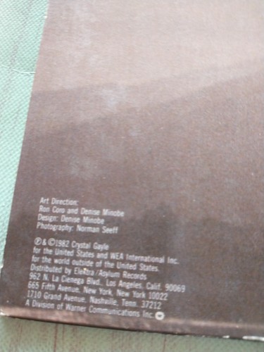Crystal Gayle True Love Vinyl Elektra Records 1982 - Picture 3 of 8