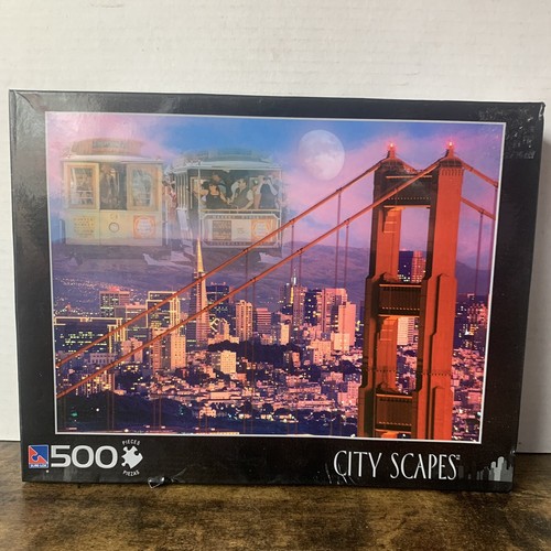 Rare 2010 City Scapes San Francisco Skyline 500 Piece Jigsaw Puzzle By Sure-Lox - Picture 2 of 11
